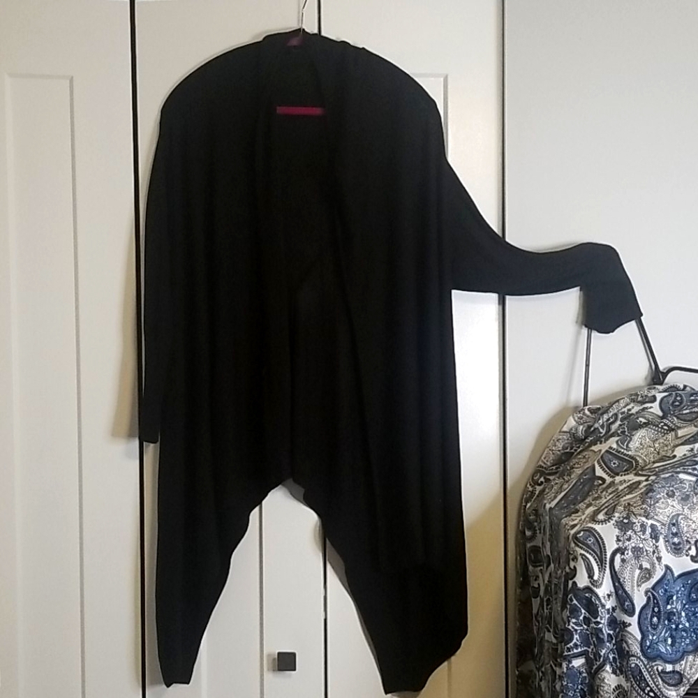 A symmetrical cardigan